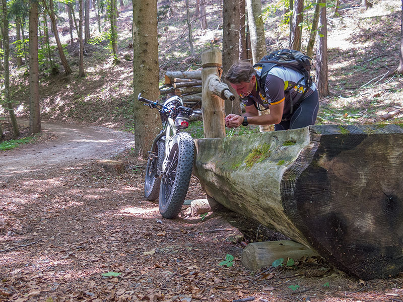 Abk&uuml;hlung auf dem Weg zum Grauner Joch