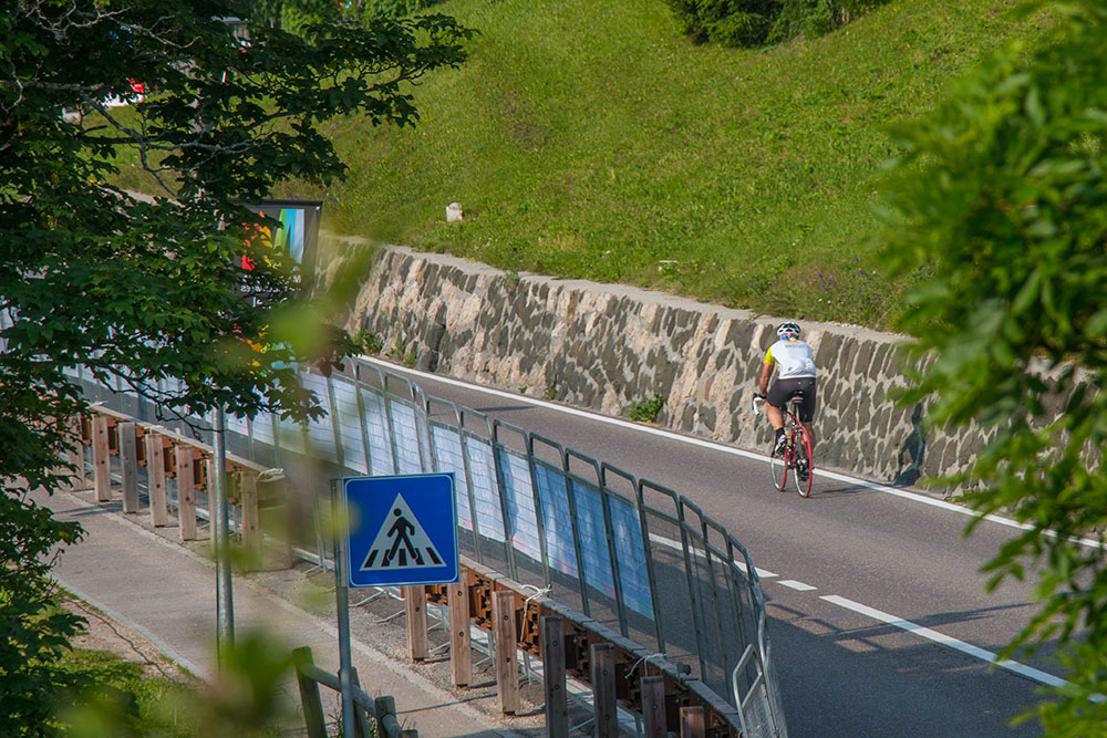 Auf dem Weg zum Passo Campolongo