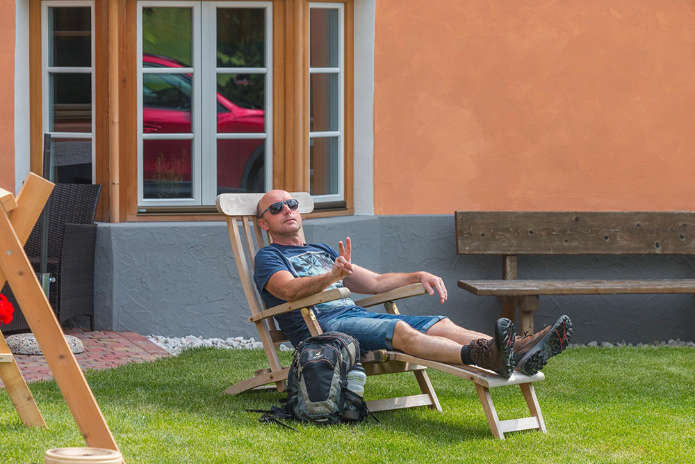 Vom Training zur&uuml;ck und bereit zum Wandern