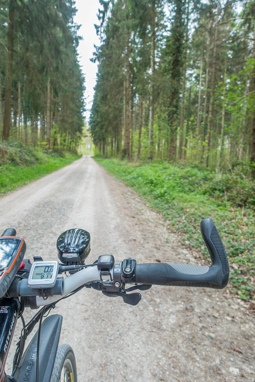 ... und dann geht es eine Weile bergauf 