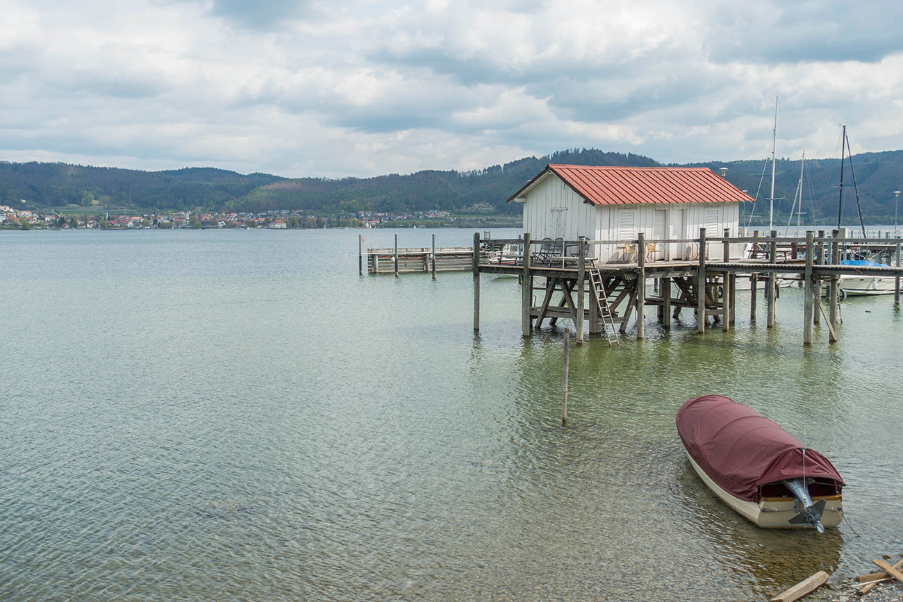 ... mit Aussicht auf den See ... 