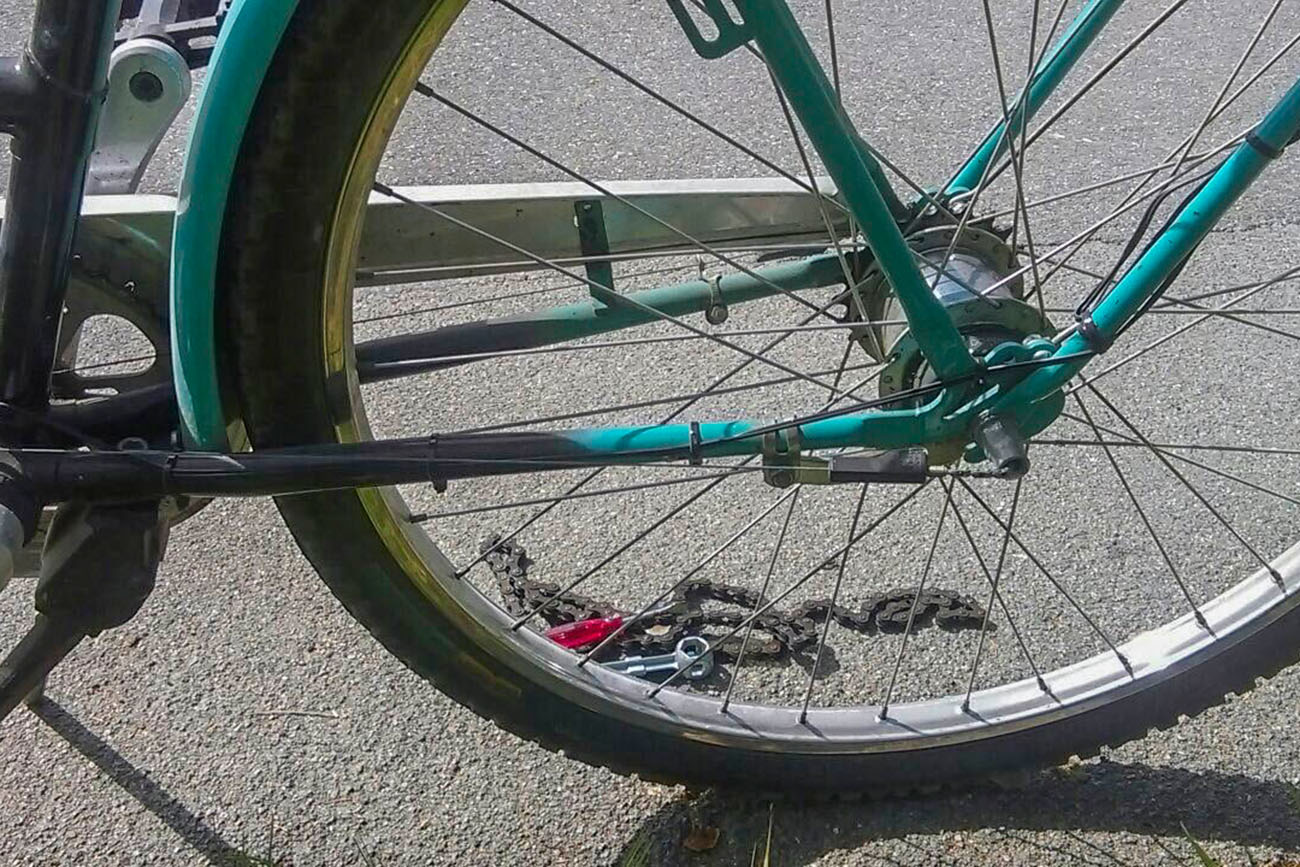 Kettenriss, zuviel Drehmoment ;-) 