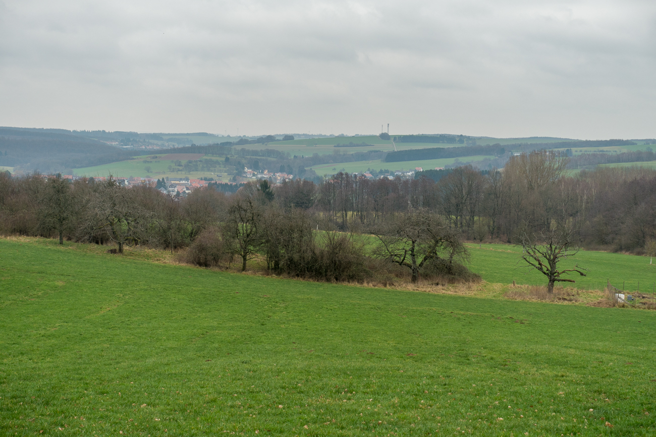 Zugewachsener In der h&uuml;geligen Landschaft ... 