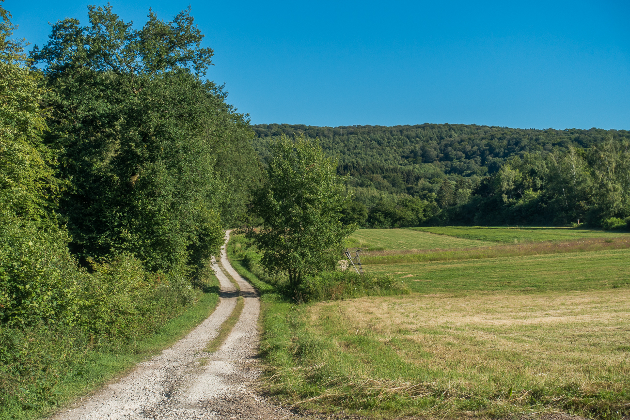 Auf Schotterwegen durch die herrliche Landschaft
