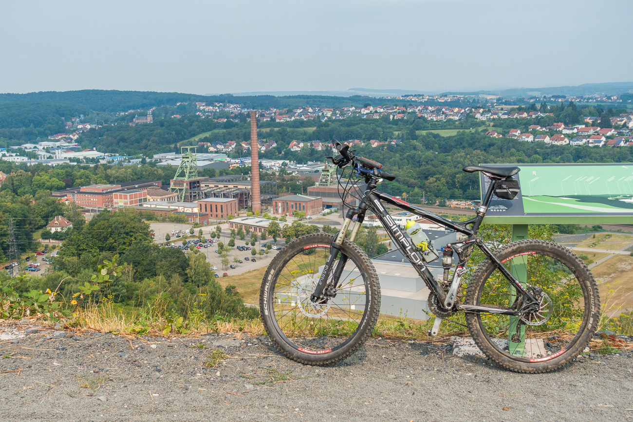 Blick von der "Bergmanns Alm" auf die Grube Reden