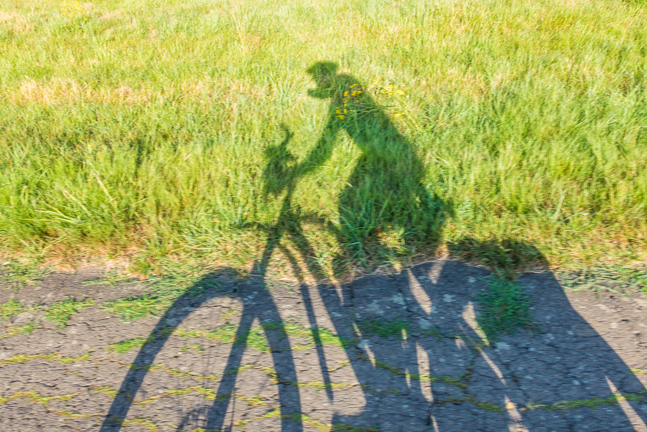Mein Schatten &uuml;berholt mich ;-)