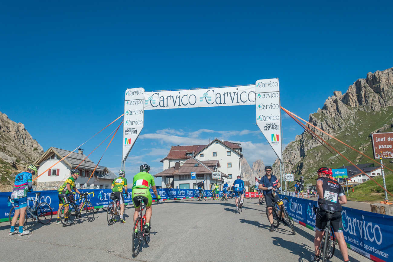 Der Passo Pordoi ist geschafft