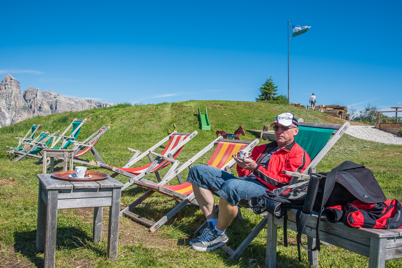 Reini in der Liege ...