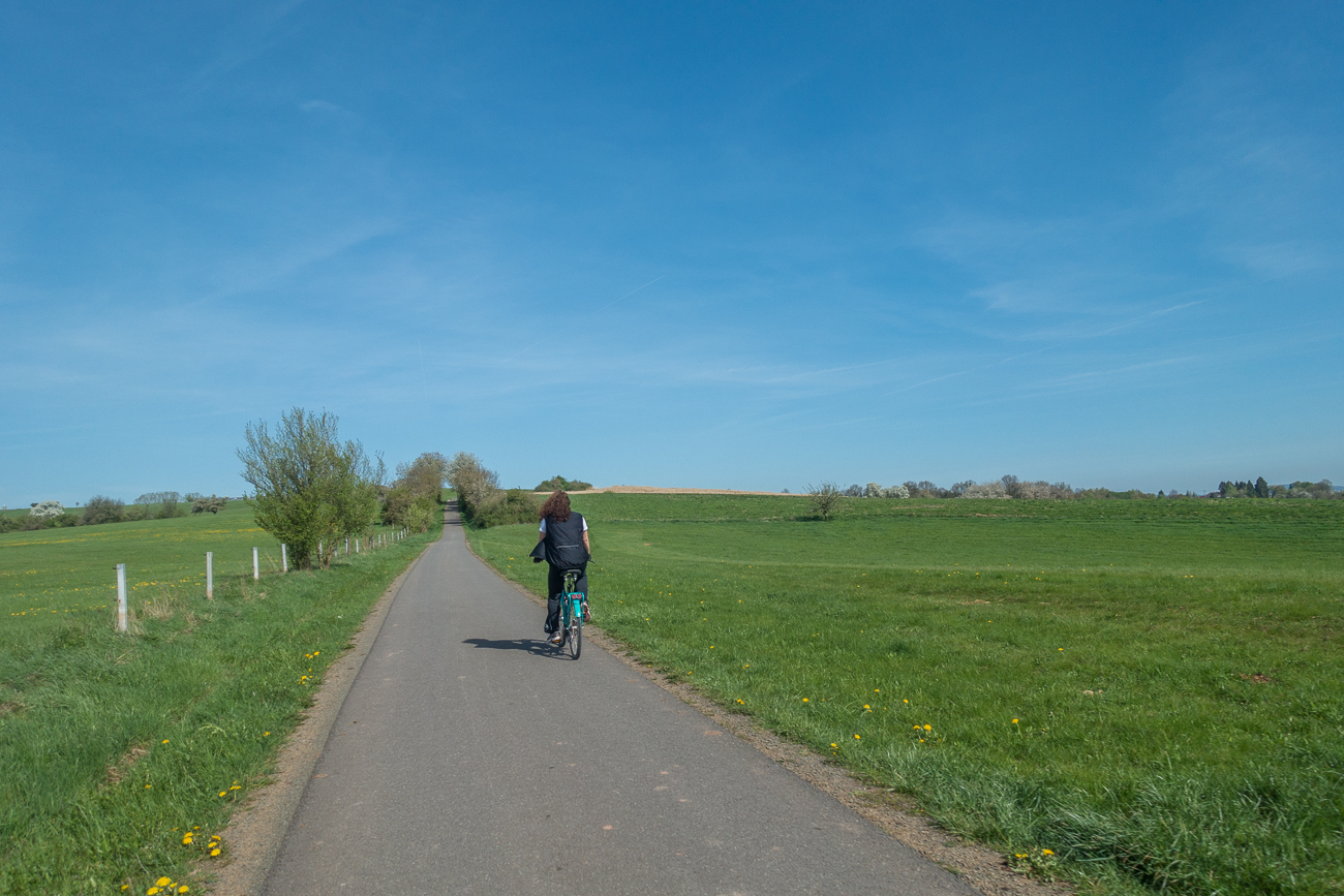 Bei schönstem Wetter fahren wir ...