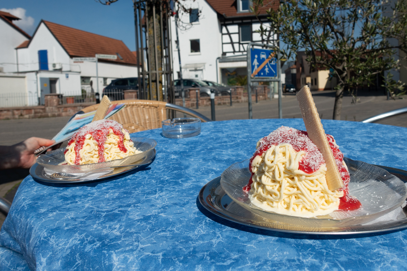 Das erste Eis dieses Jahr ;-)