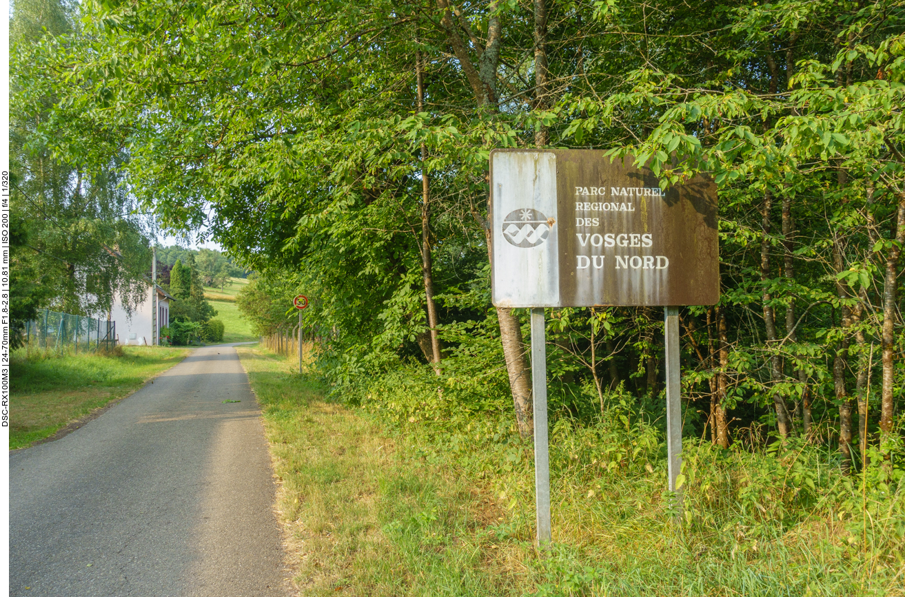 Nicht weit hinter Hornbach ist man schon in Frankreich 