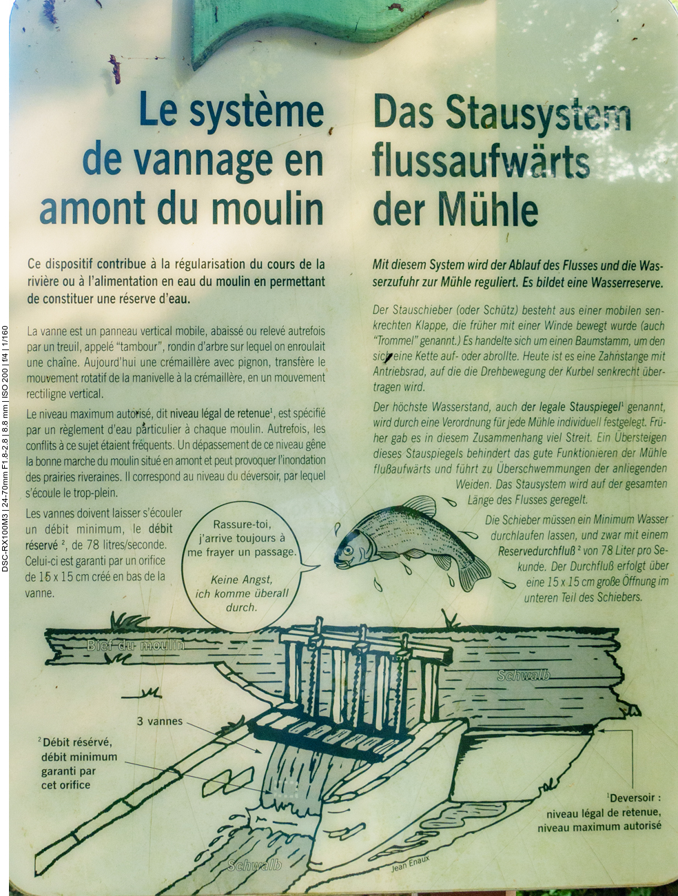 Wasserregulierung an der Eschviller M&uuml;hle 