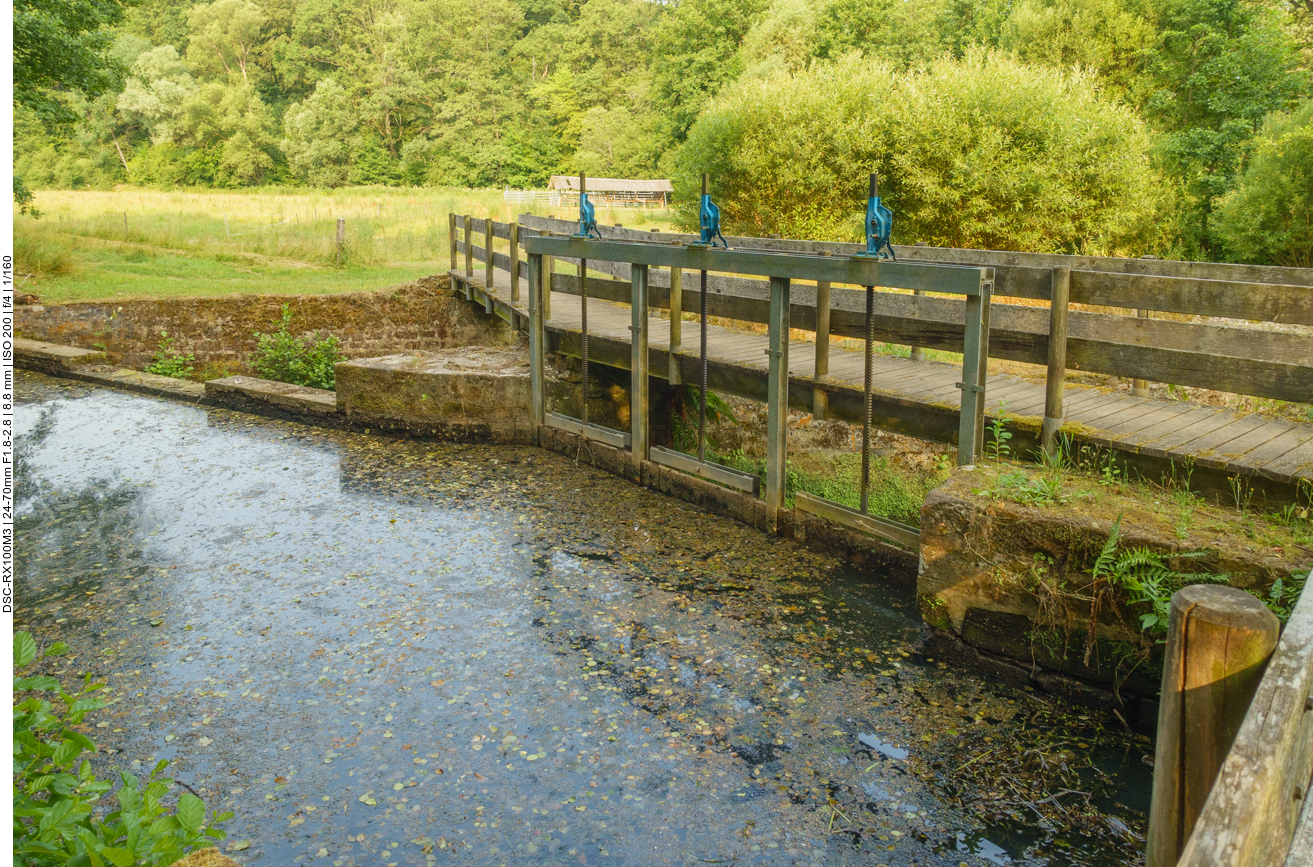 Wasserstausystem f&uuml;r die M&uuml;hle 