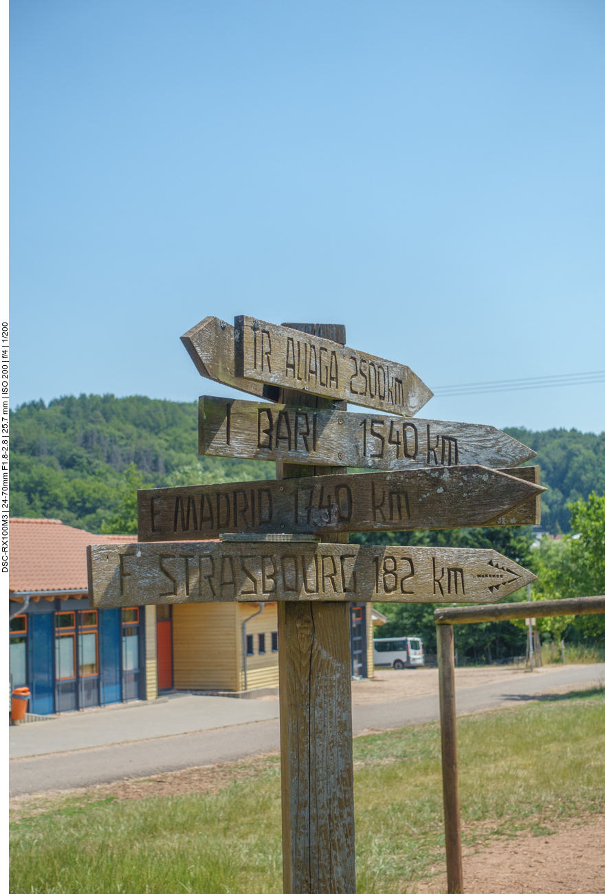 So weit will ich heute nicht mehr fahren ;-) 