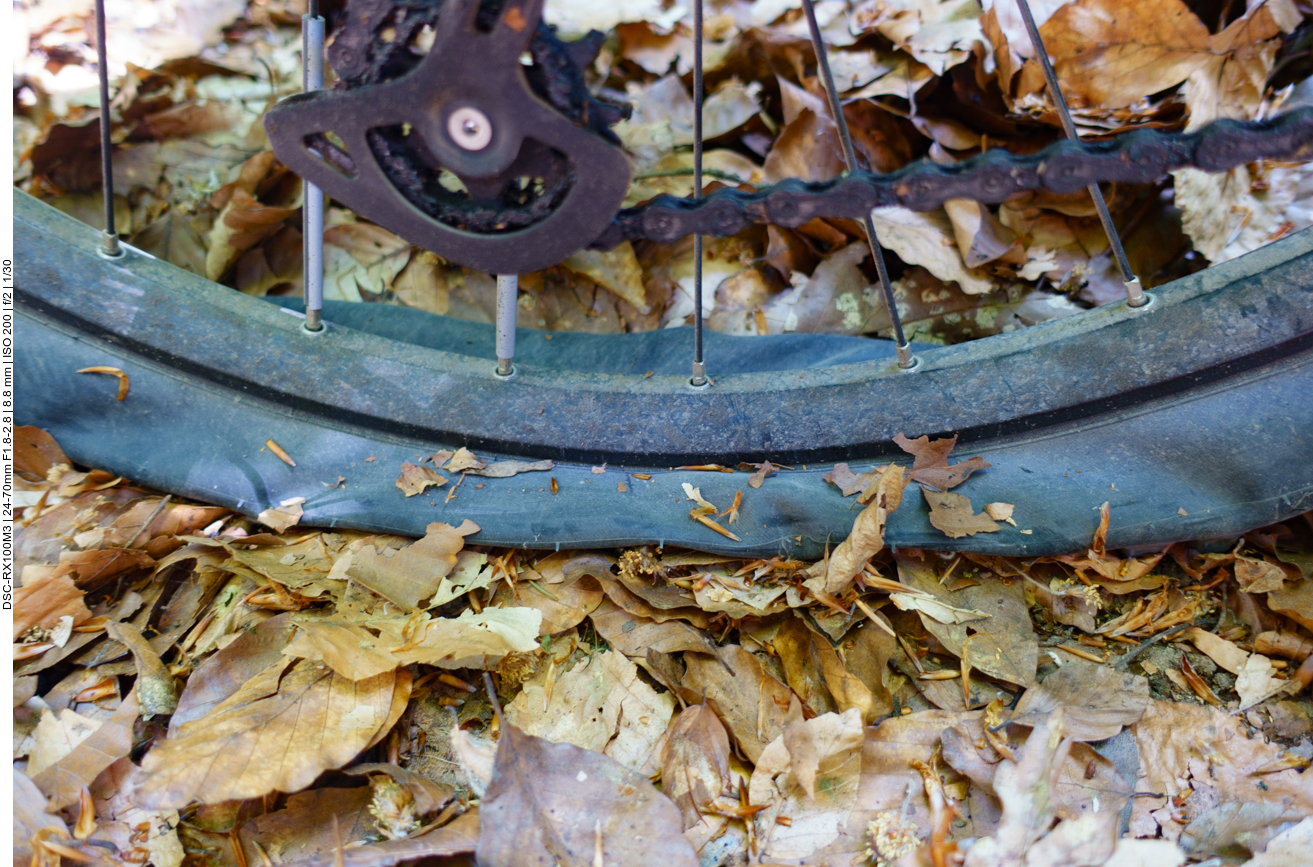 Nach Jahren der erste Plattfu&szlig; :-( 