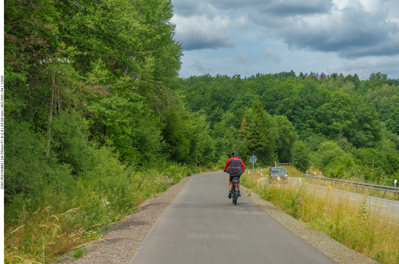 Heute sind nur wenige Radler unterwegs 