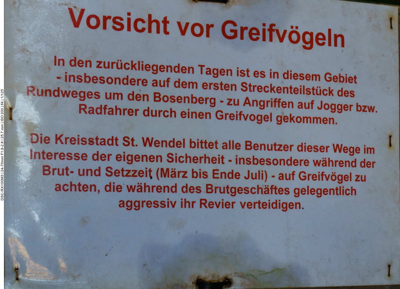 Zum Gl&uuml;ck trage ich einen Helm ;-) 