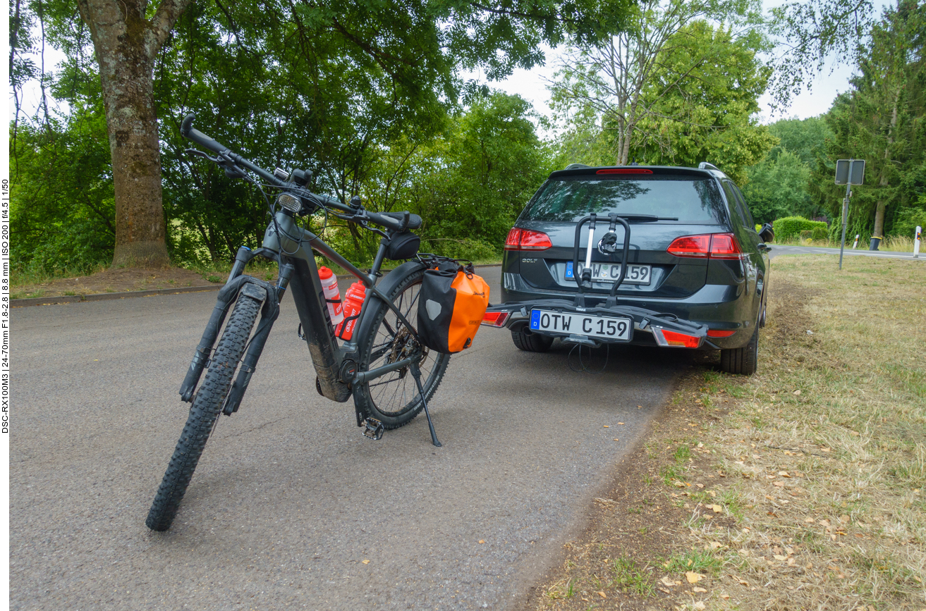 Heute wieder mit dem eMTB unterwegs 
