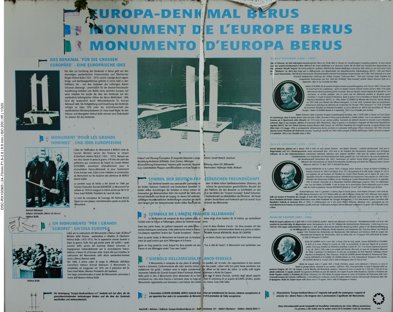 Infos zum Am Europa-Denkmal