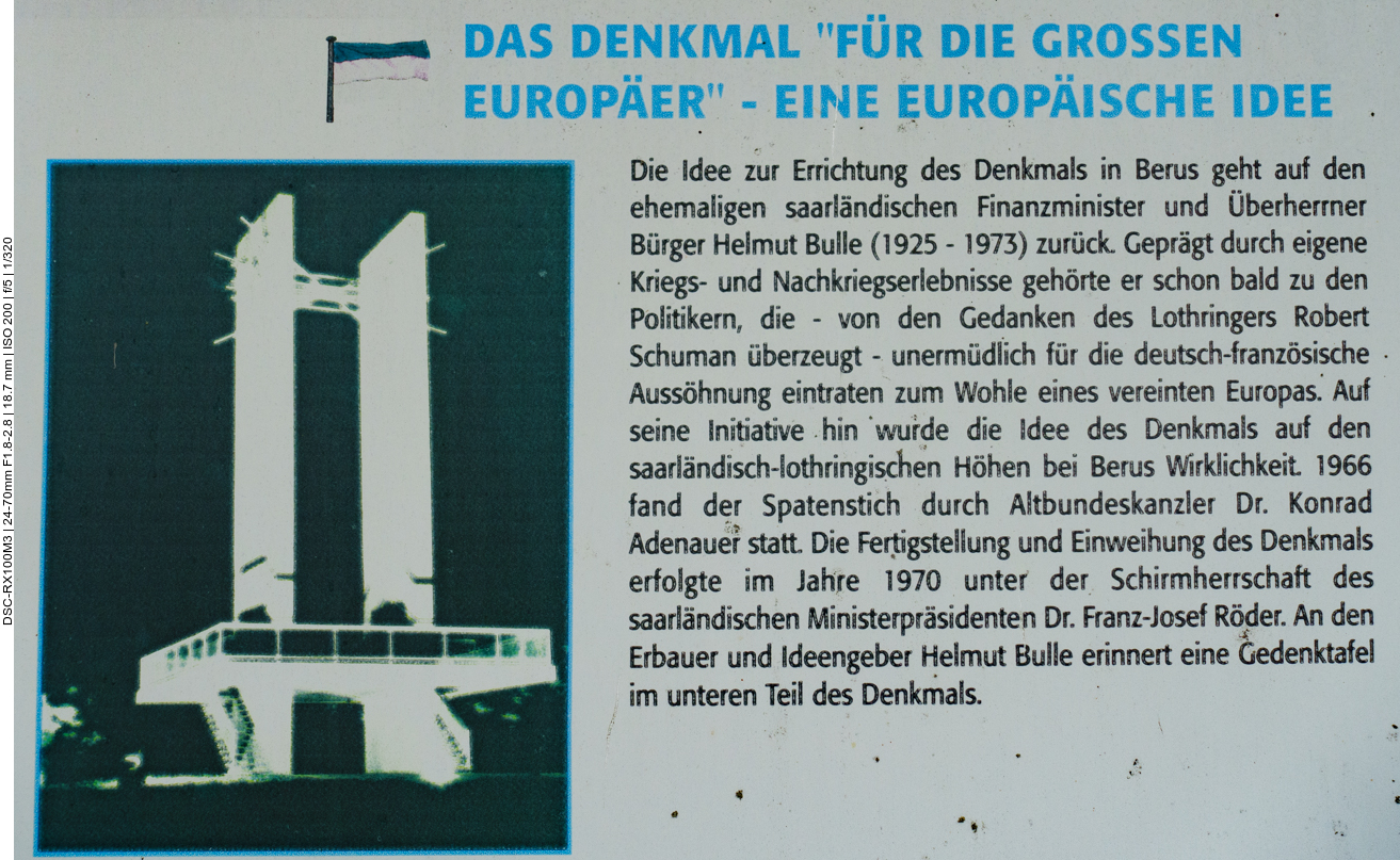 Infos zum Am Europa-Denkmal