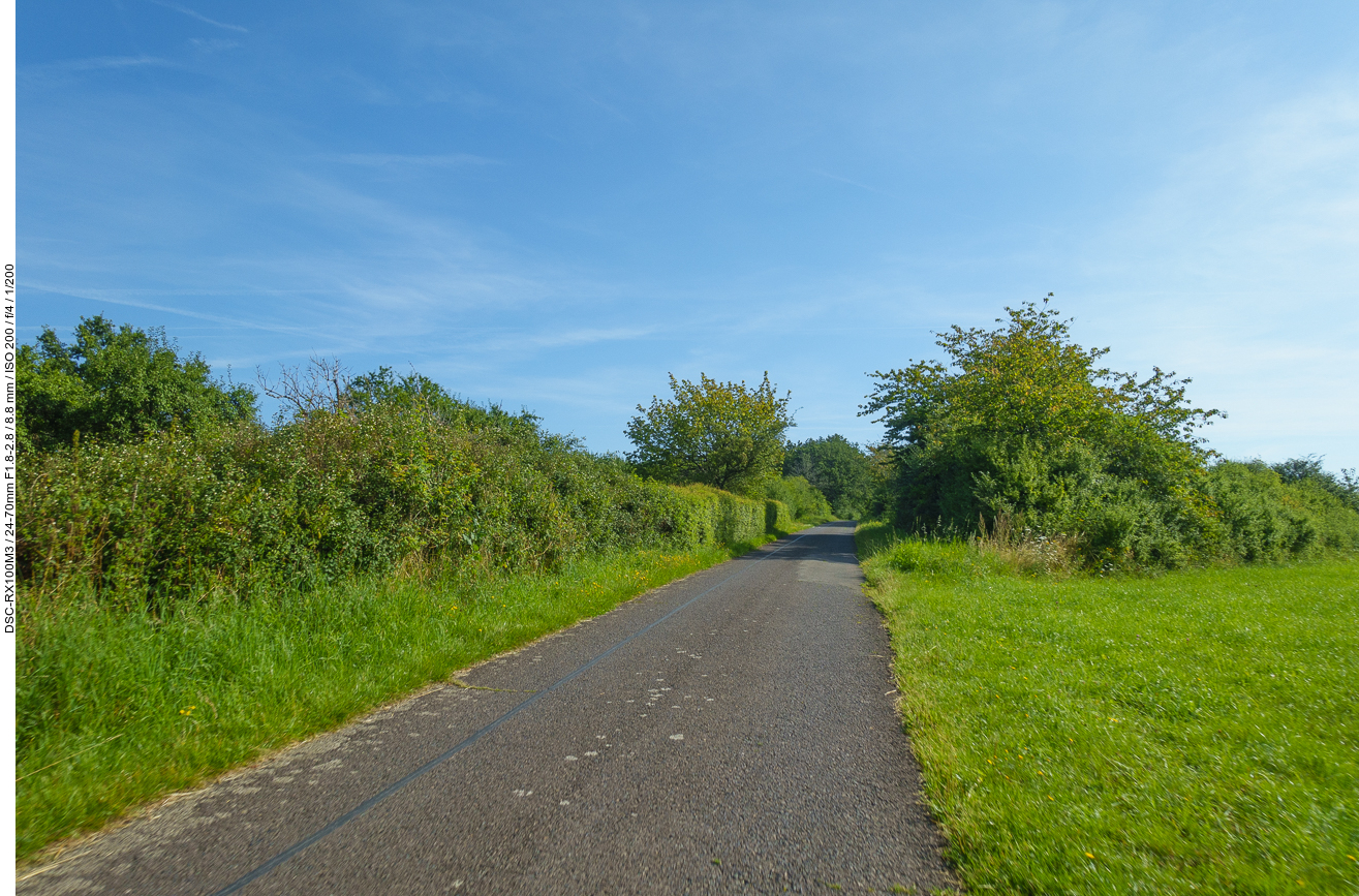 Am Ortsausgang von Birkenfeld geht es gleich steil bergauf