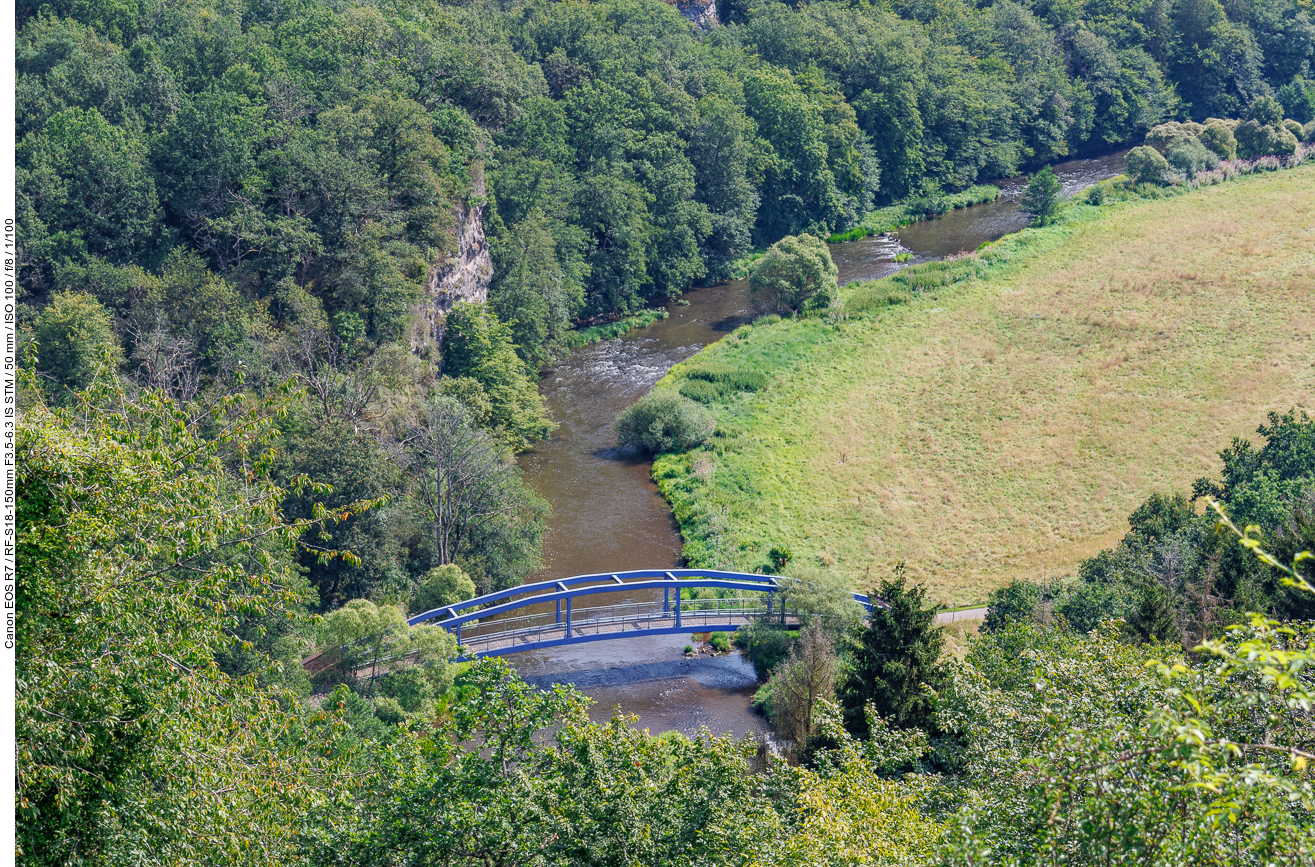 Die Nahebr&uuml;cke von oben