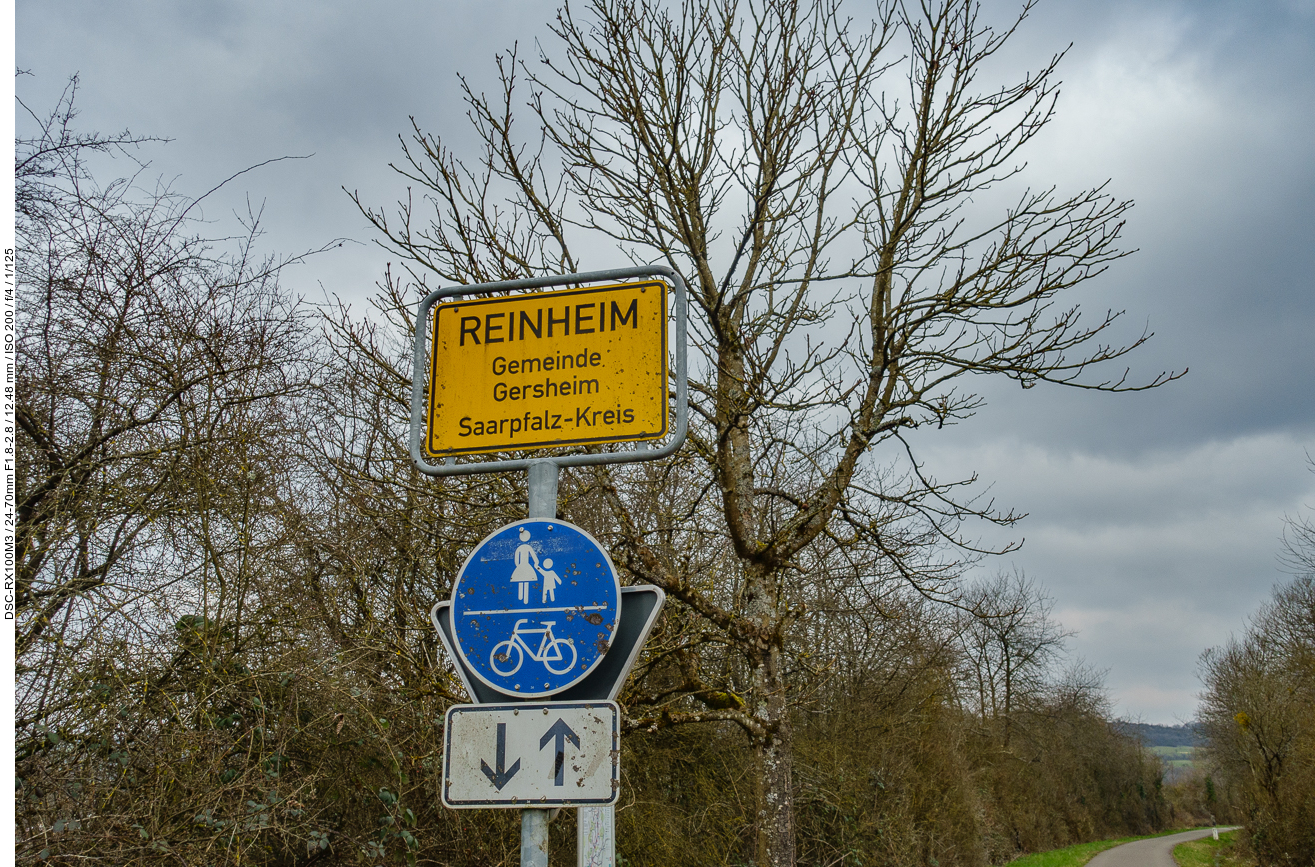 Bei Reinheim ist man wieder in Deutschland unterwegs