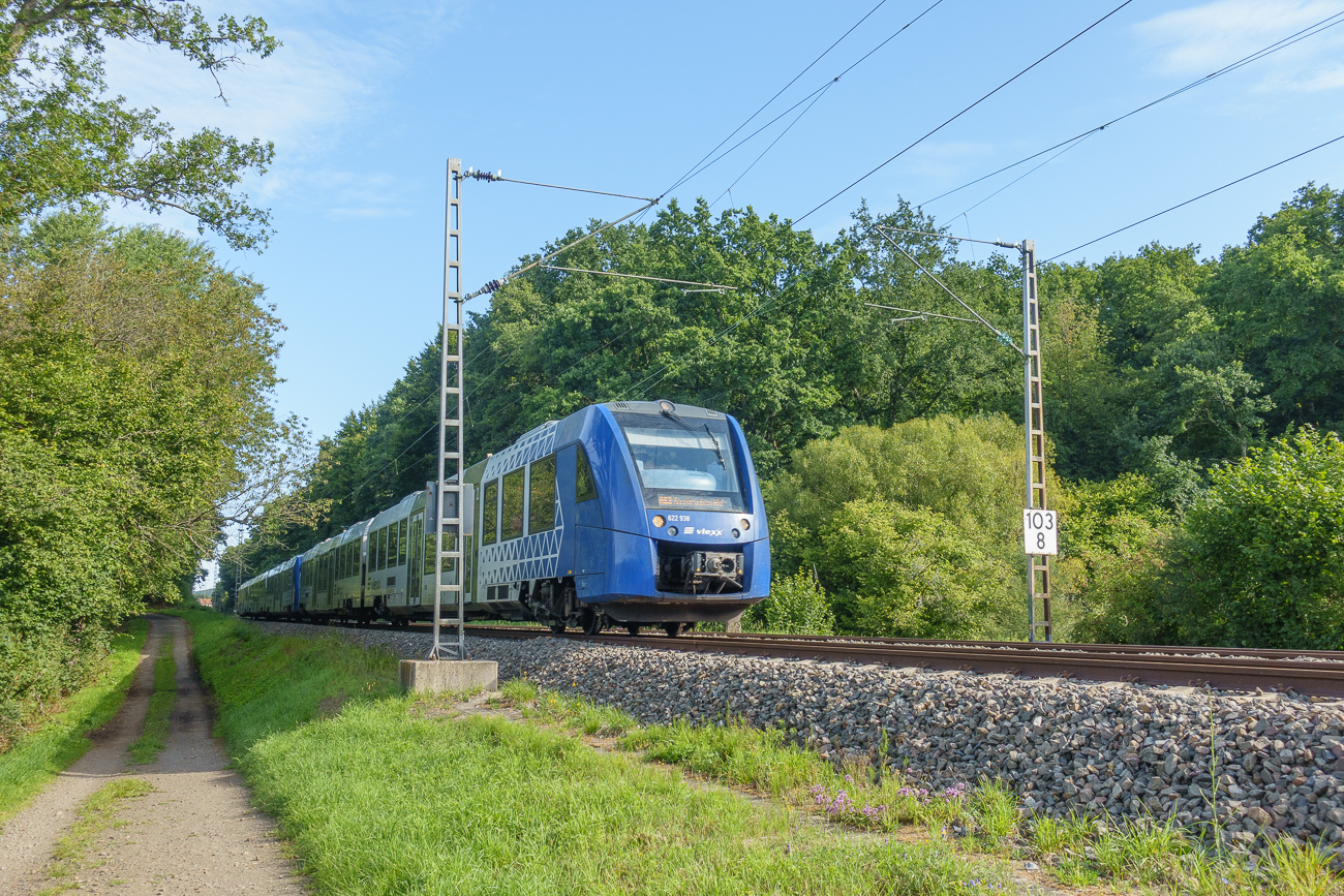 Weg an der Zugstrecke