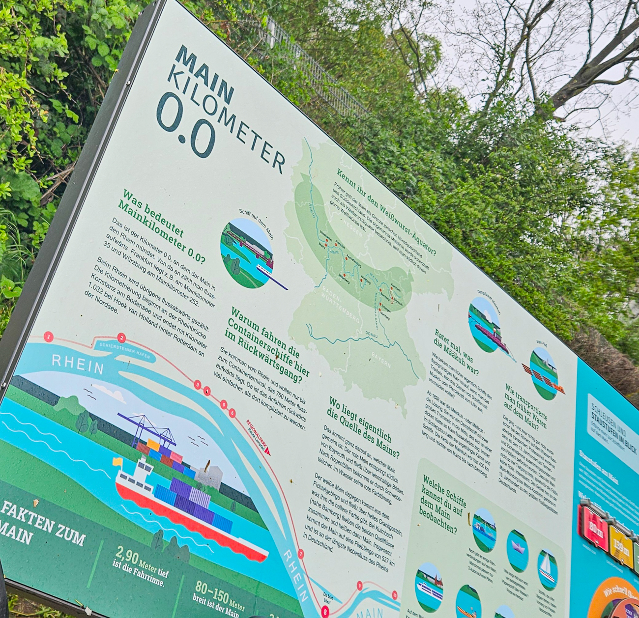 Einige Infos an der Mainm&uuml;ndung