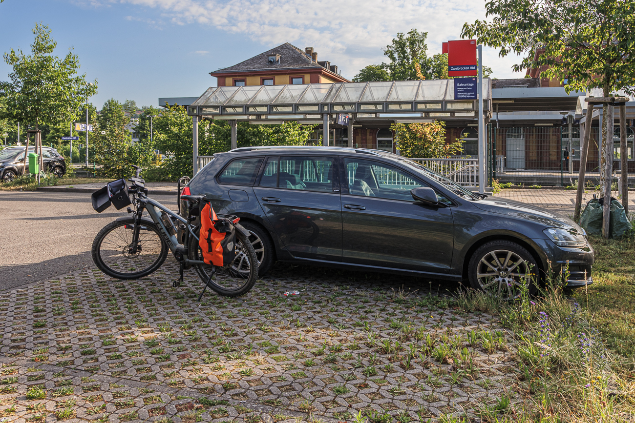 Start der Tour am Hauptbahnhof Zweibr&uuml;cken