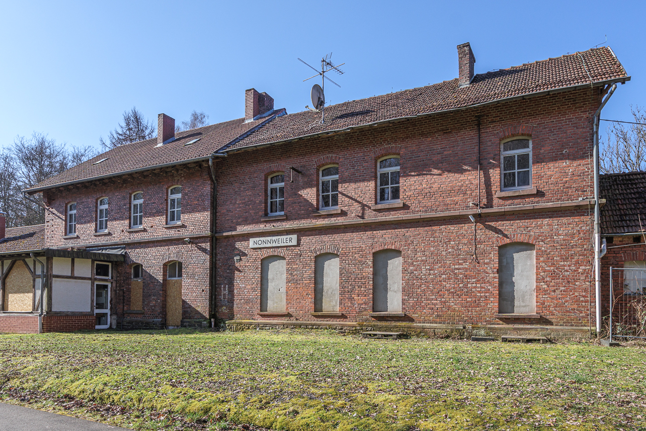 Am ehemaligen Bahnhof Nonnweiler