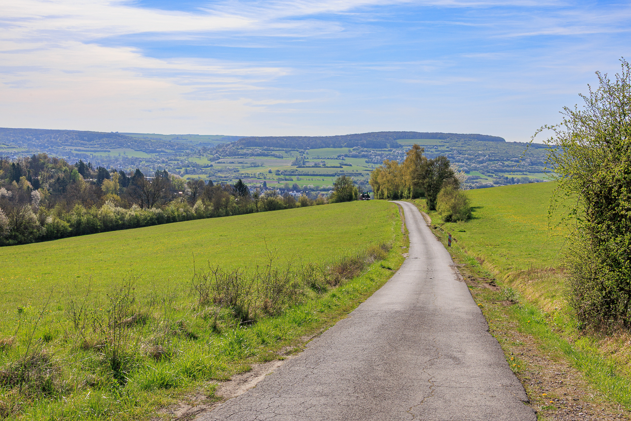 Abfahrt mit Gegenverkehr